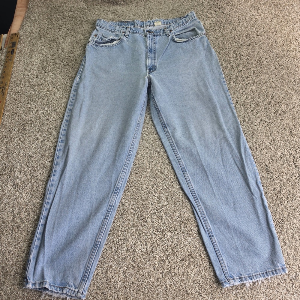 VINTAGE Levis 560 Jeans Mens 38x30 Light Wash Cotton Loose Tapered 90s USA Made